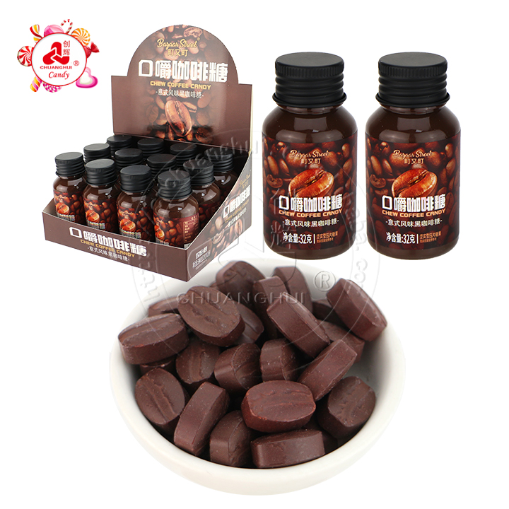 ChuangHui chewable coffee candy chew pressed tablet candy bottle jar