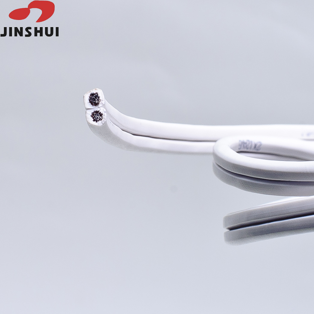 copper conductor PVC insulation PVC jacket flat wire