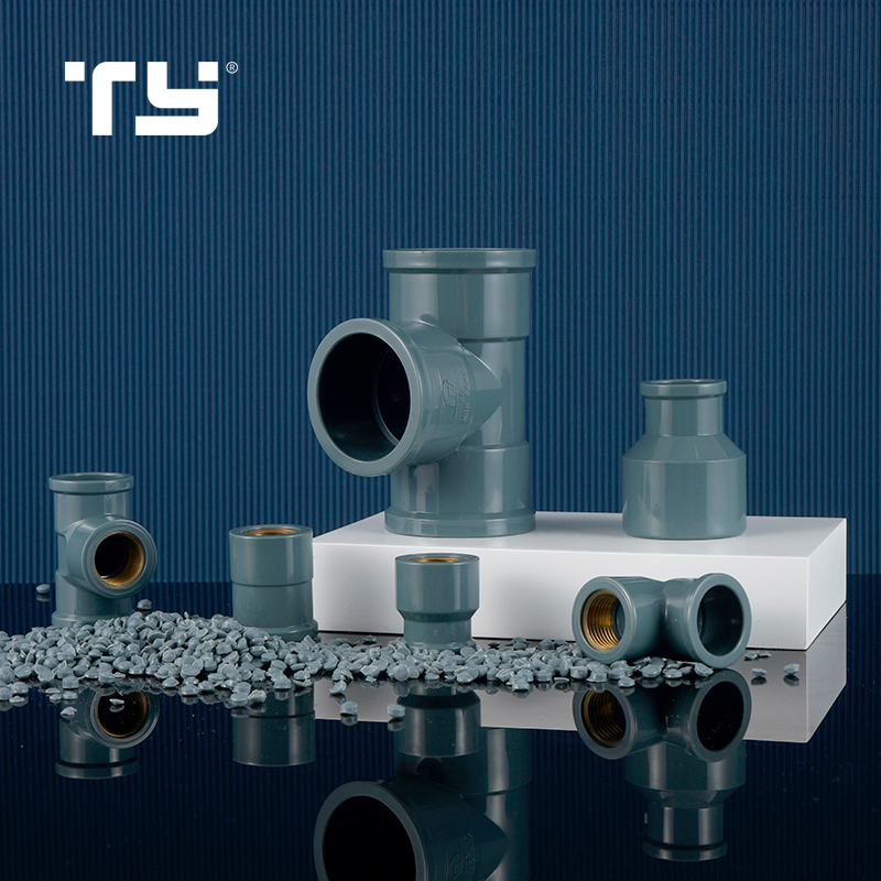 OEM Factory PVC Pressure Pipe Tube Fitting NBR 5648 TEE