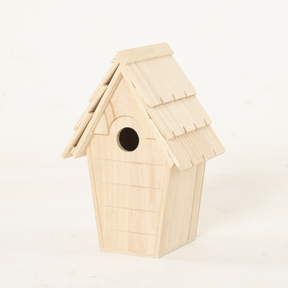 outdoor garden wooden bird house