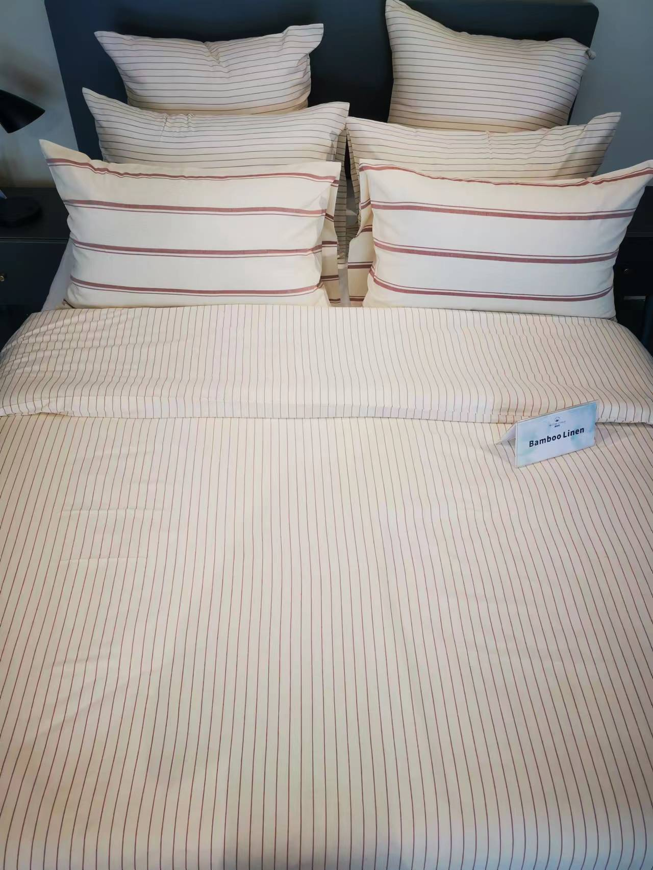 Yarn Dyed Bamboo in Slub Stripe Sheet Sets,Yarn Dyed Bamboo Linen in Slub Stripe Sheet sets