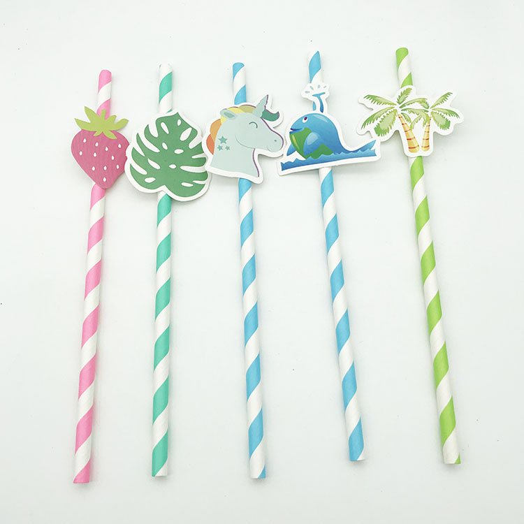 Disposable Eco-friendly biodegradable paper straws drinking straws