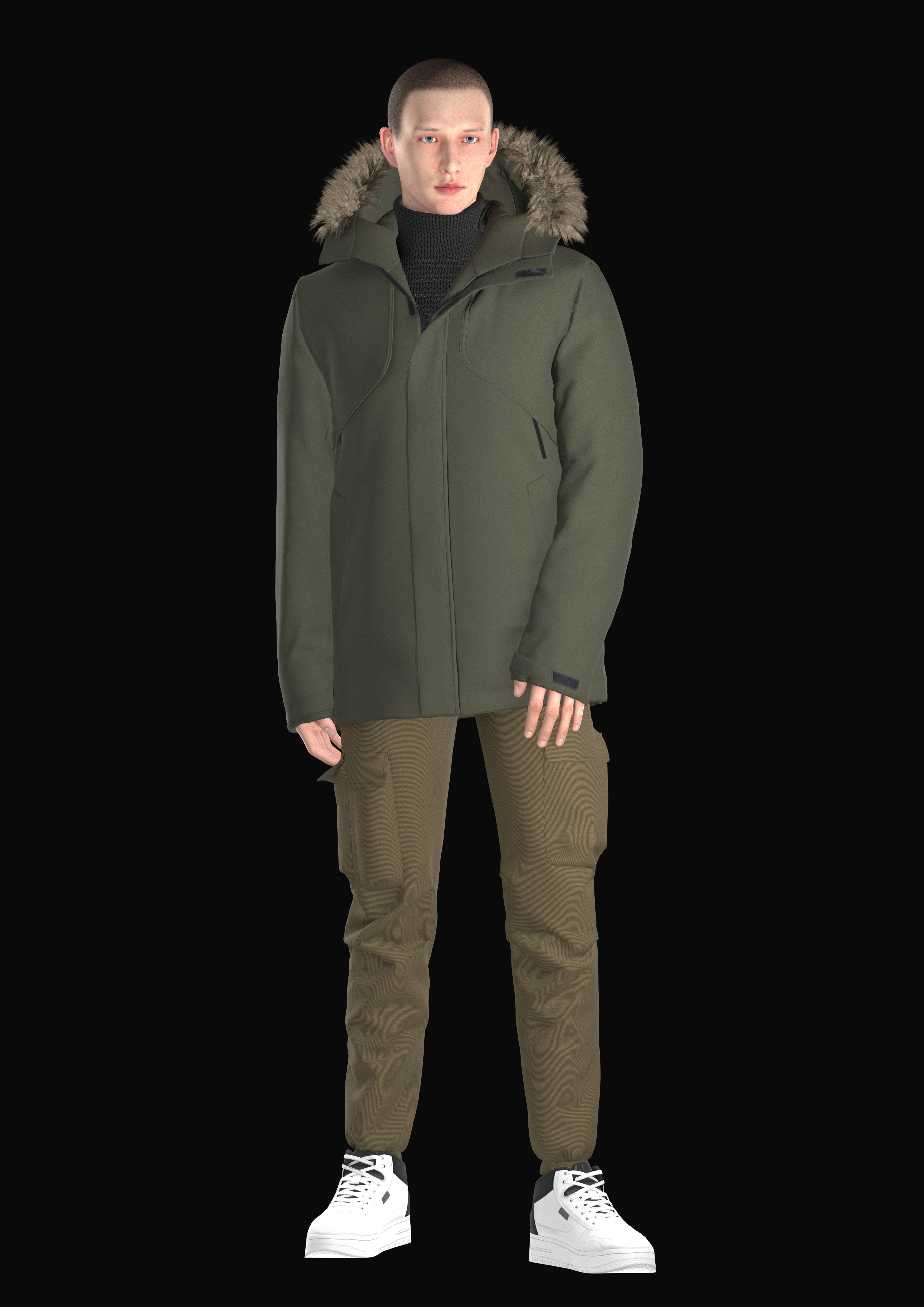 Men's regural size jacket with high quality