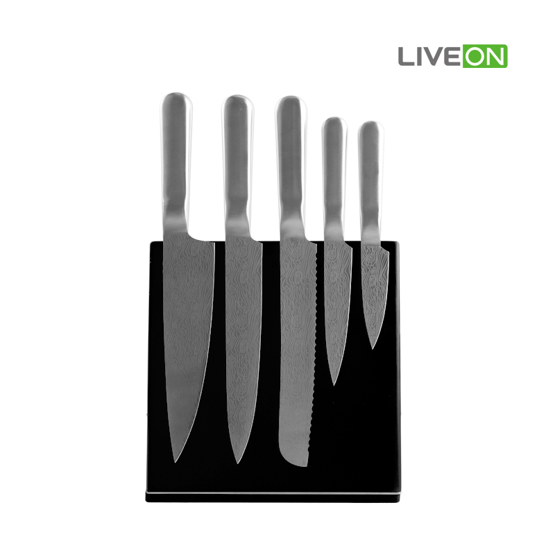 5piece knife set with bloc