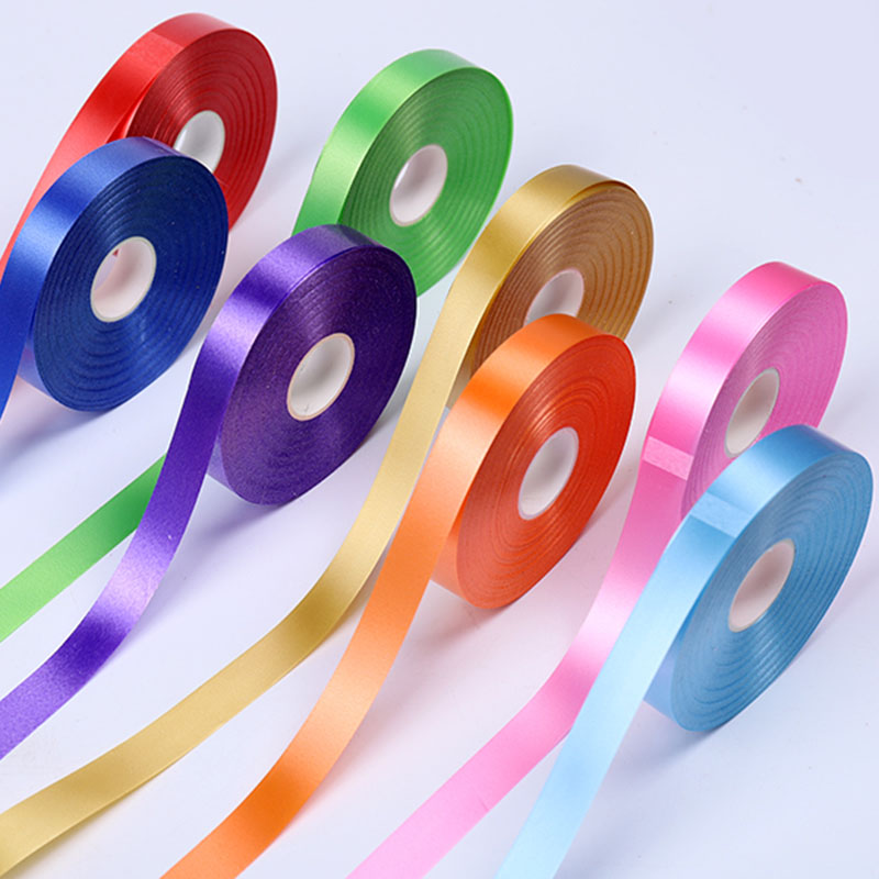 Ribbon Solid Color Assortment 10 Colors Double Face Satin Fabric Color Ribbon for Gift Wrapping