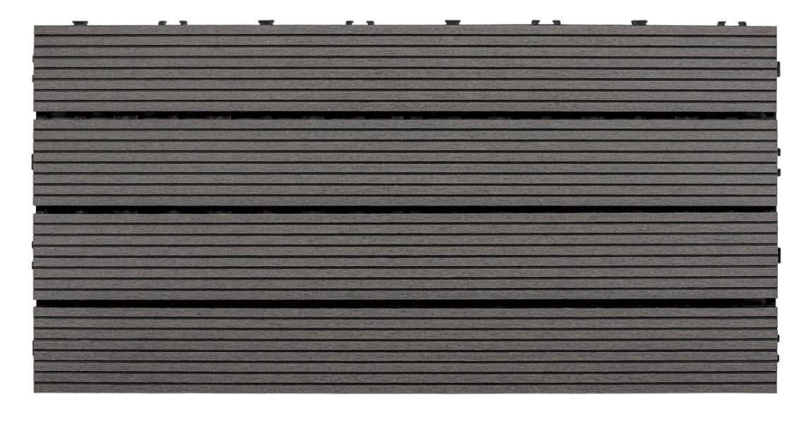DIY floor wpc outdoor patio tiles decking wood plastic composite