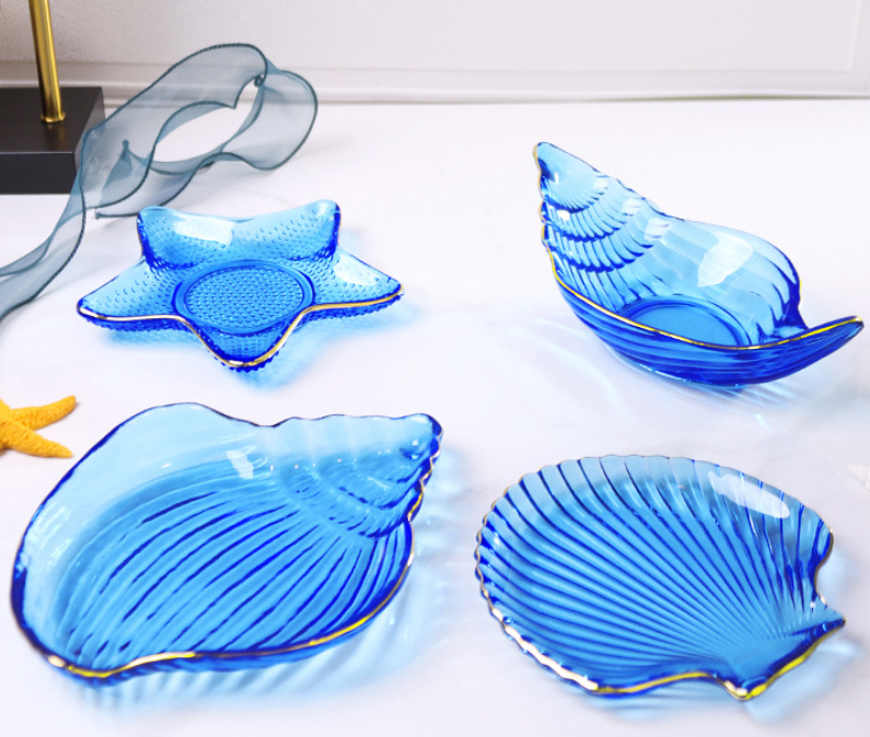 ocean series glass plate