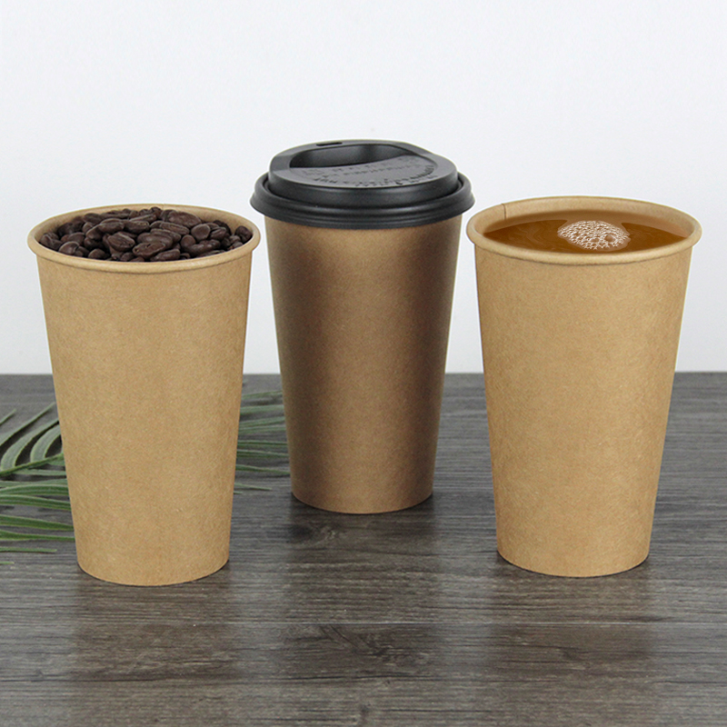 16oz 500ml Disposable Kraft Paper Cups