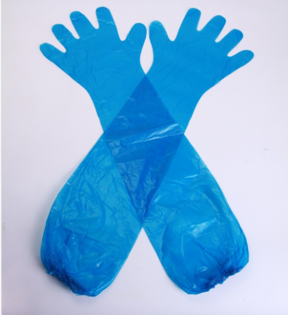 Disposable PE/CPE long shoulder gloves