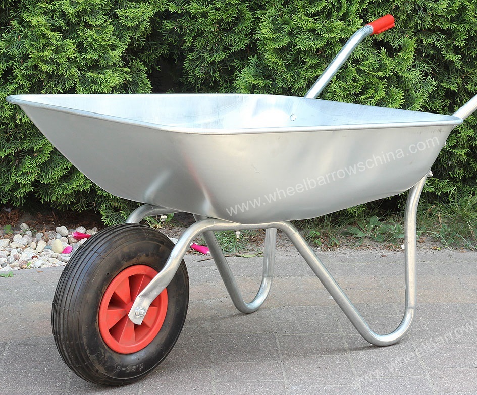 DIY gardening wheelbarrow 90L 65 L Galvanized Steel Outdoor Wheel Pneumatic Wheelbarrow,wheel barrow