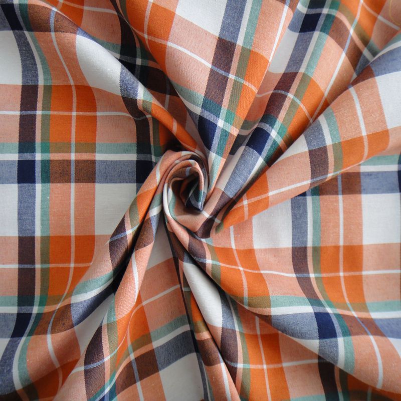 Poly cotton yarn dyed fabrics