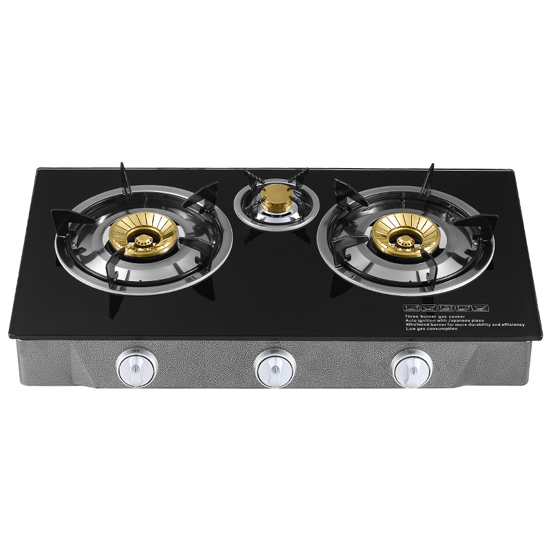Table top 3 burner gas stove