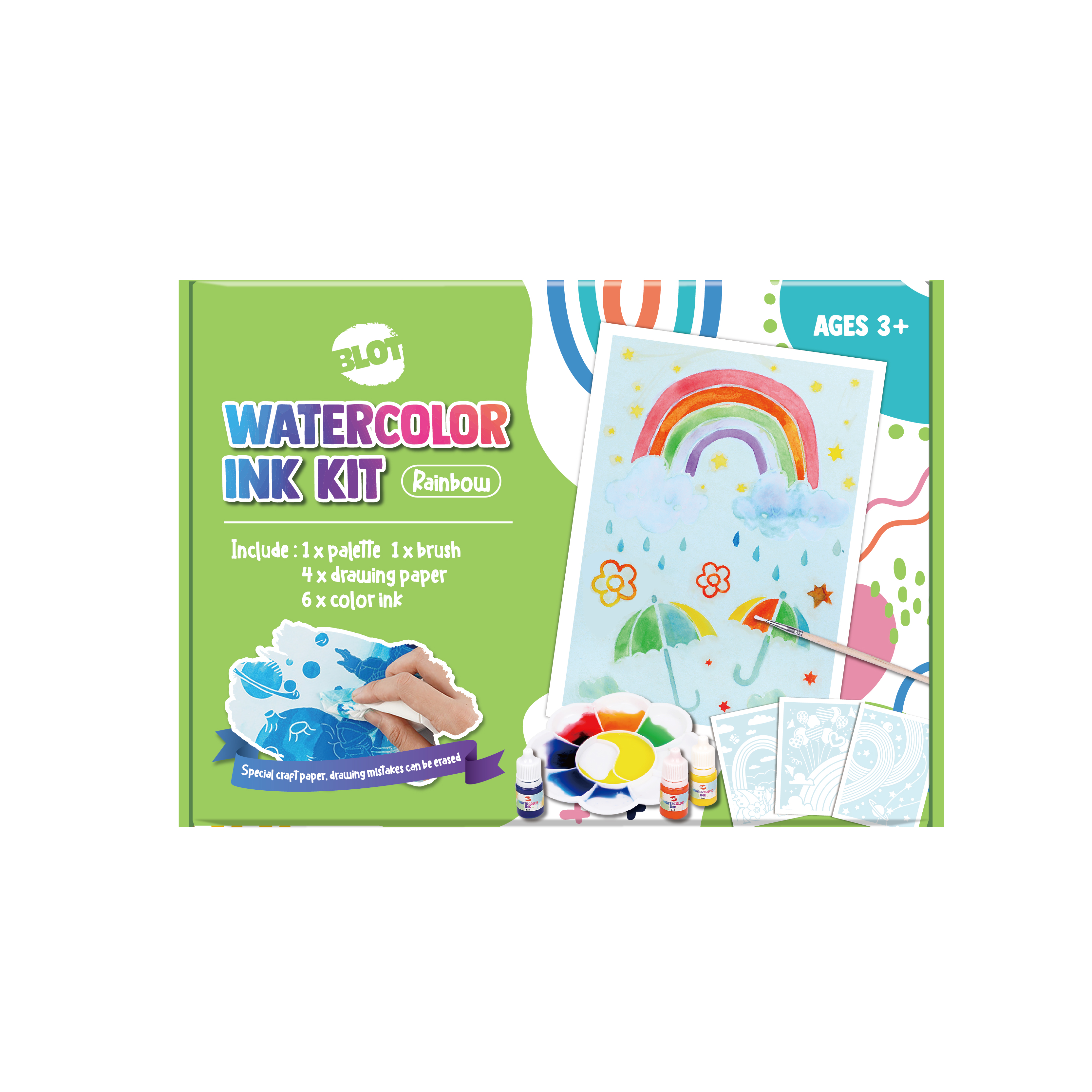 watercolor ink kit- rainbow