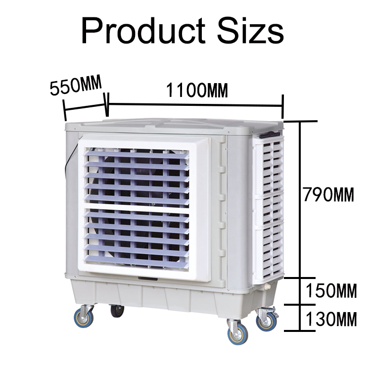 Portable window evaporative air cooler
