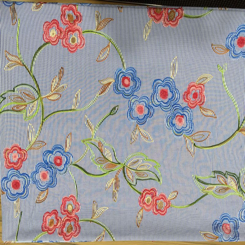 Polyester stripe with EMB
