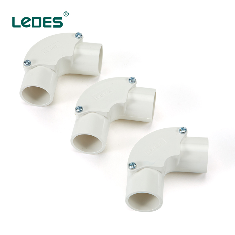LEDES LSZH Inspection Elbow White 32mm Flame Retardant