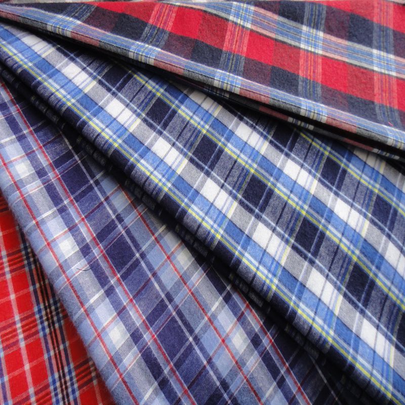 polyester yarn dyed flannel