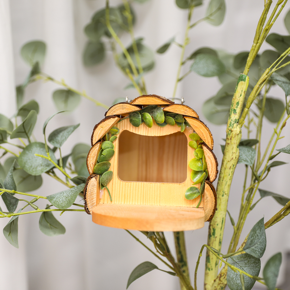 Wooden bird house