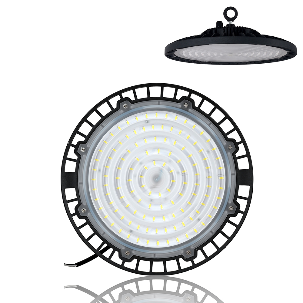 Hot selling warehouse workshop industrial 85-265v smd2835 100w 150w 200w ufo led high bay light