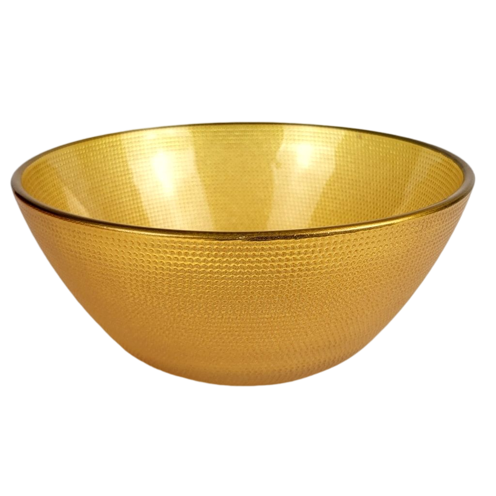 Glass salad bowl