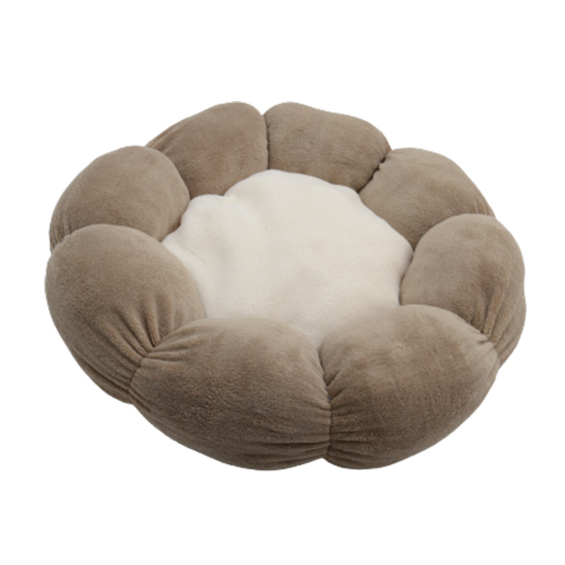 Flower Shape Coral Velvet Dog/Cat Bed/Mat