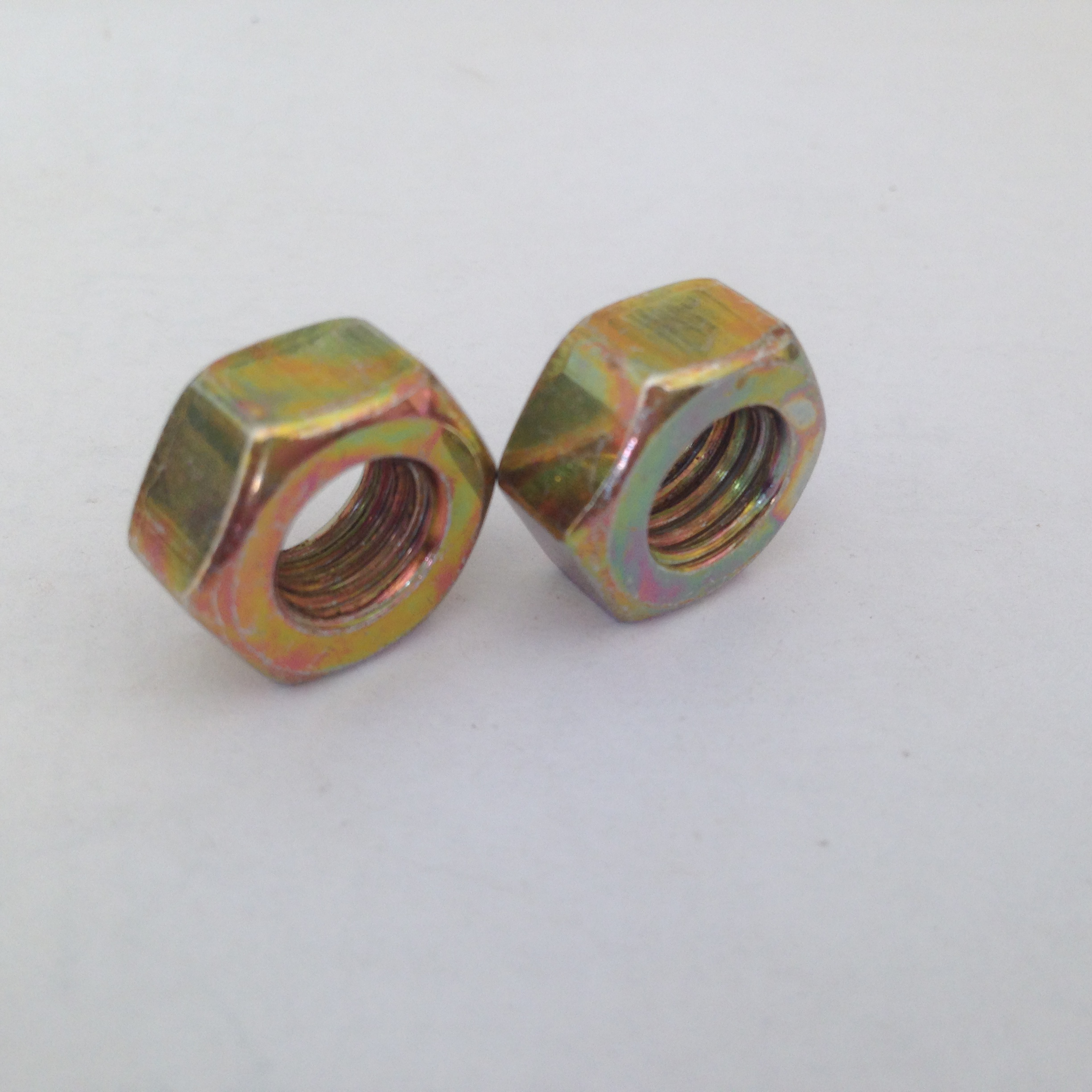 Carbon steel Grade 4 yellow zinc plated hex nut DIN934,BS1083,UNC