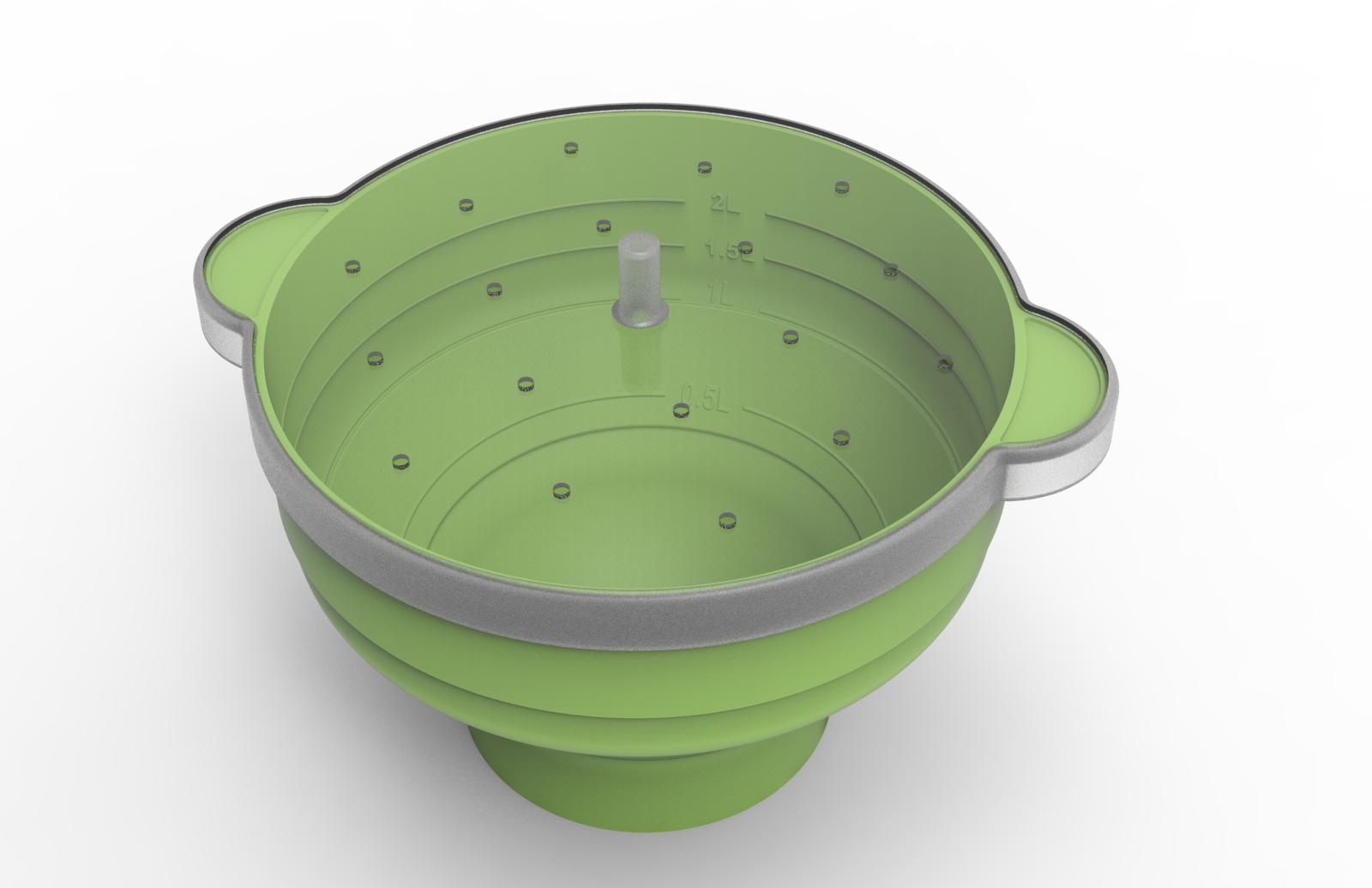 Silicone popcorn bowl