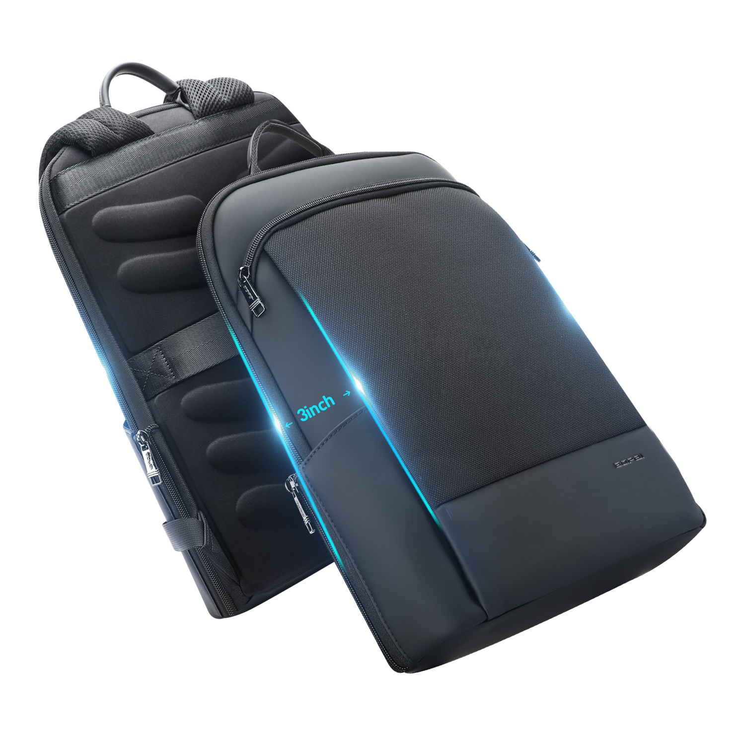 Business Travel Expandable Computer Waterproof Anti Theft 15.6 Inch Men USB Charging Laptop Backpack