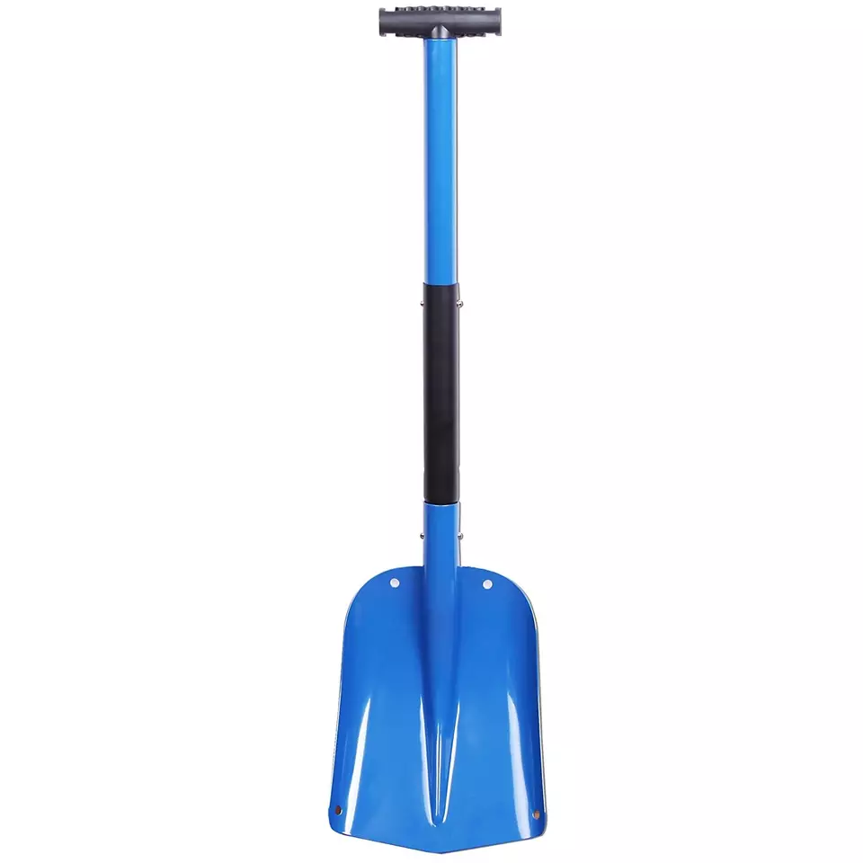 High quality aluminum adjustable snow folding shovel for outdoor camping