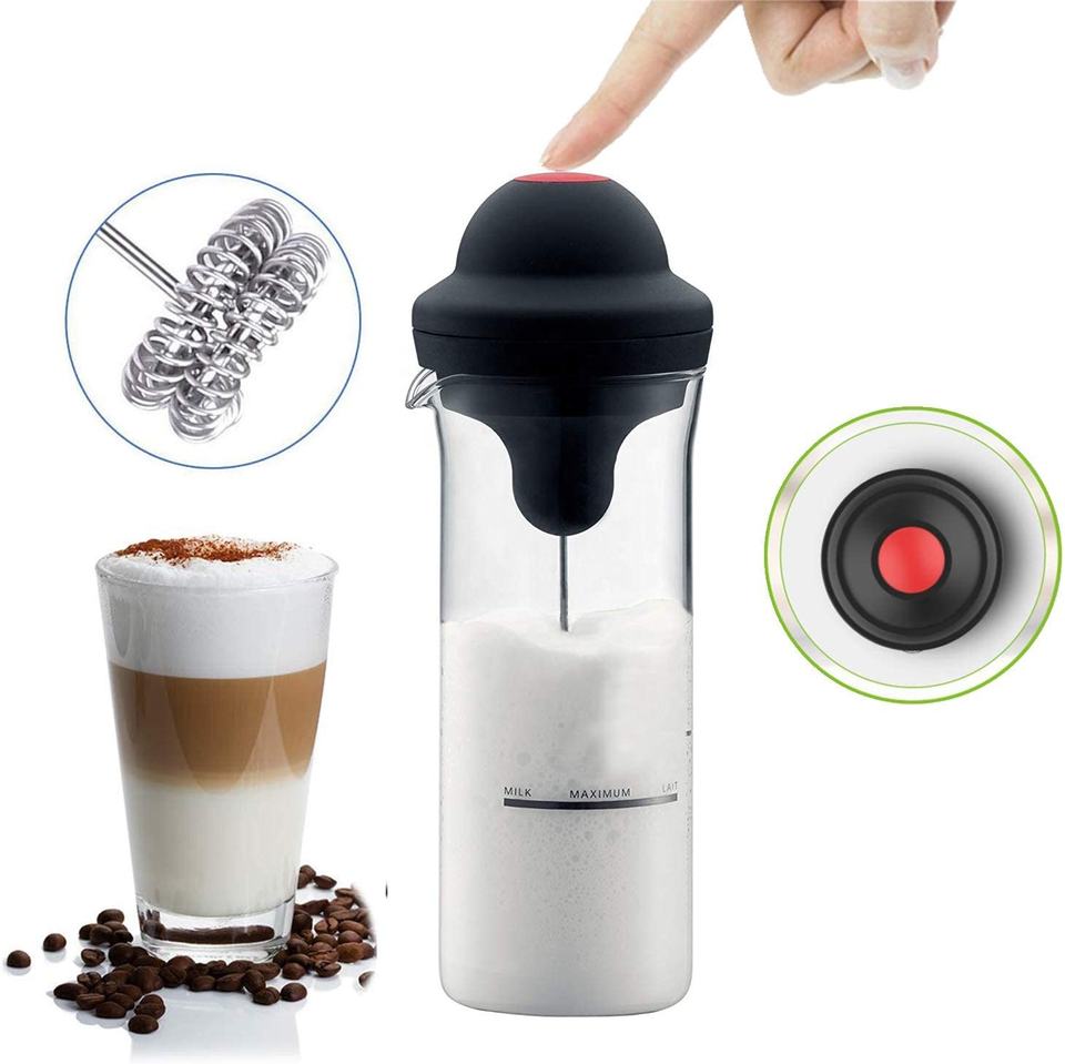 kitchen appliances handheld milk frother electric milk steamer milk frother with cup