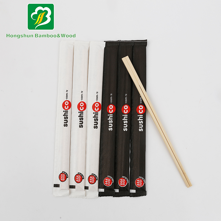 Disposable tensoge bamboo chopsticks full paper packed