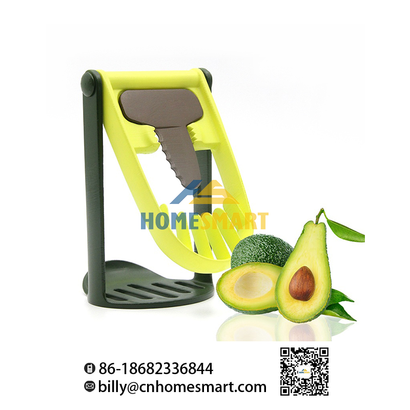 HOMESMART 5 in 1 multifunctional avocado tool plastic cutter corer knife foldable slicer masher