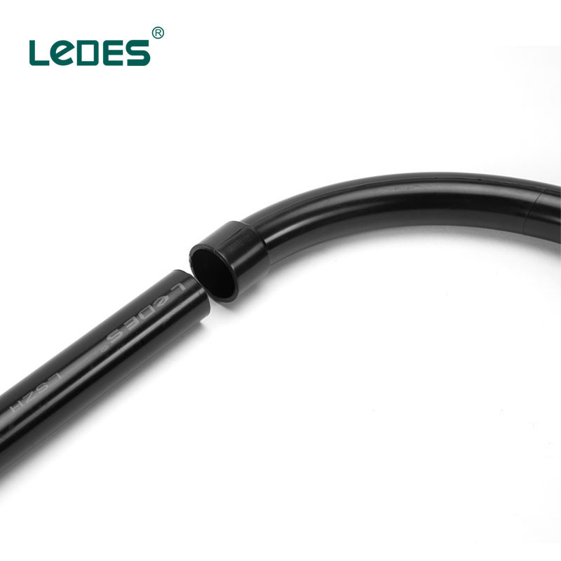 LEDES LSZH Sweep Bend Pipe Fittings Black 32mm UV Resistant