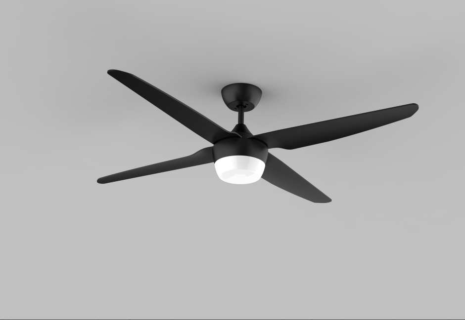 Decorative home 1200mm four blade ceiling fan with remote control