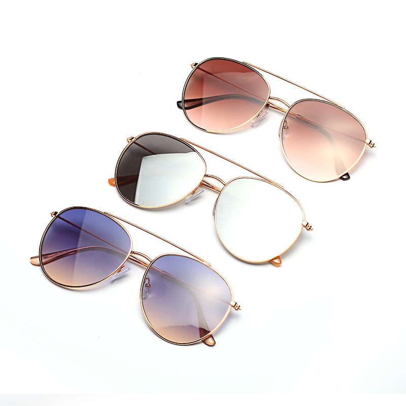 Fashion Metal Sunglasses High Quality Sun Glasses Custom Logo Polarized Shades Luxury Sunglasses