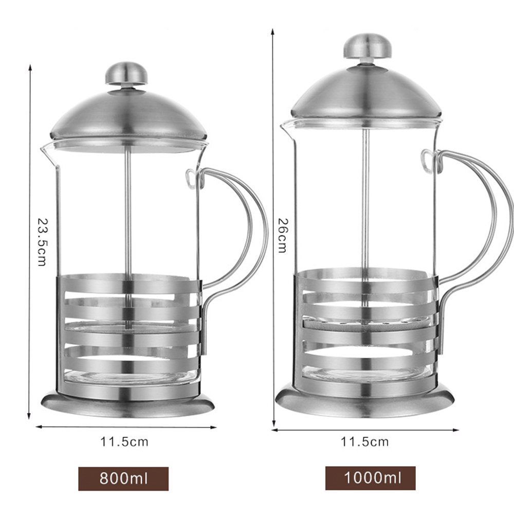 Stainless Steel Tea Maker French Press Coffee Plunger,French Press Coffee Make