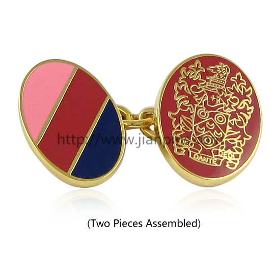 High Quality Blank Silver Souvenir Cufflinks Supplier