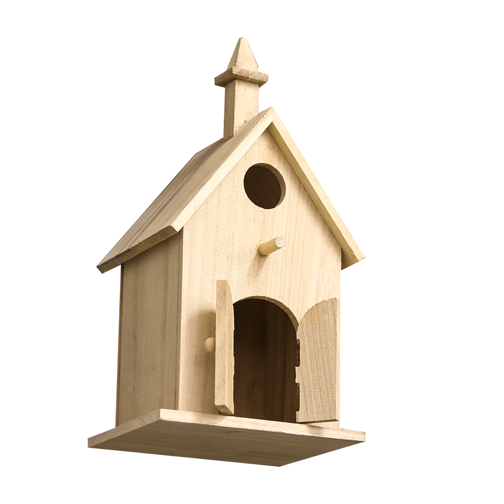 Wooden bird house