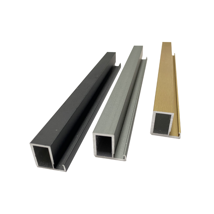 Aluminum Wardrobe Kitchen Kitchen Cabinet Door Handle hidden Aluminium Profile Pull Edge Handles