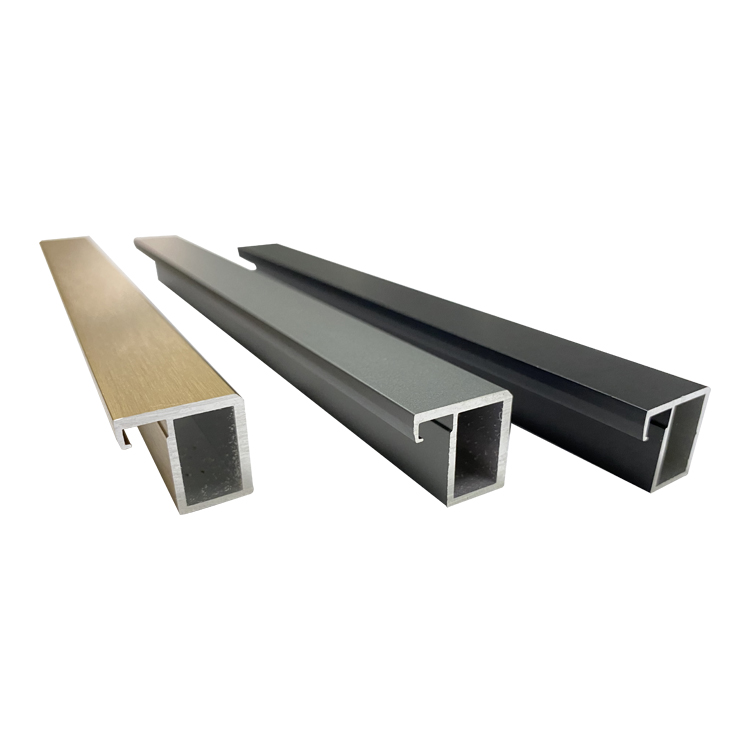 Manufacturer 24 Hours Delivery Golden Black Aluminum Furniture Cabinet Handles 6063-T5