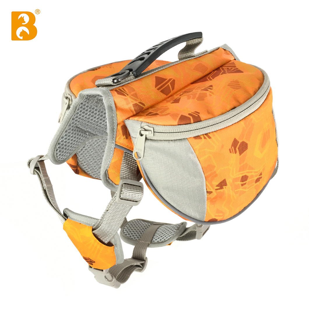 Printed Fabric Dog Self Backpack