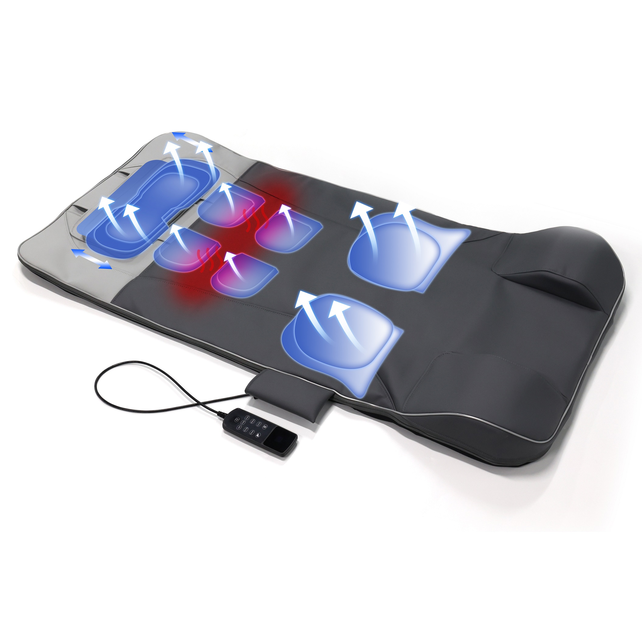 Airbag Back Stretching Mat Electric Massage Bed Mattress With Heat