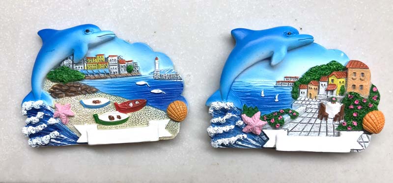 Dolphin scenery refrigerator magnet tourism souvenirs