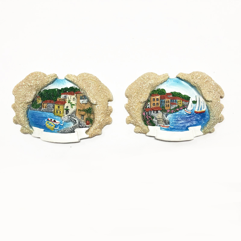 Sandy dolphin seaview refrigerator magnet tourism souvenirs
