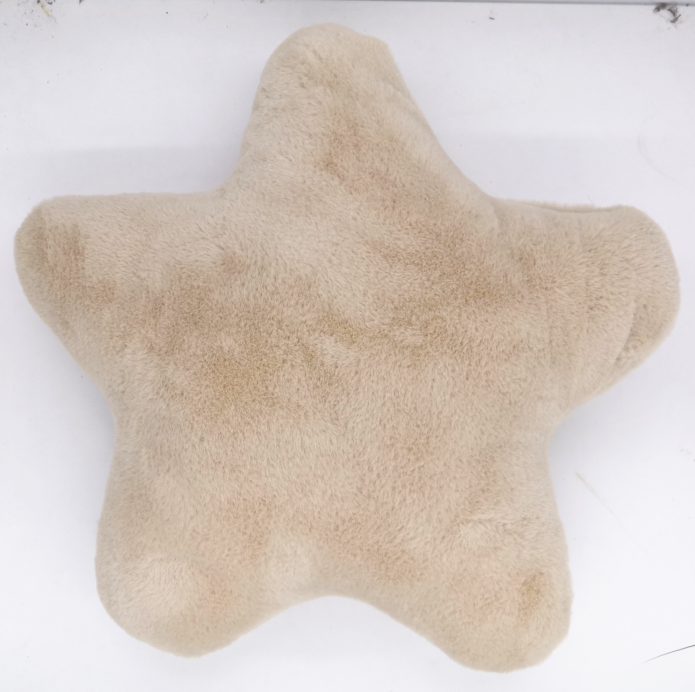 Faux Rabbit Fur Star Cushion