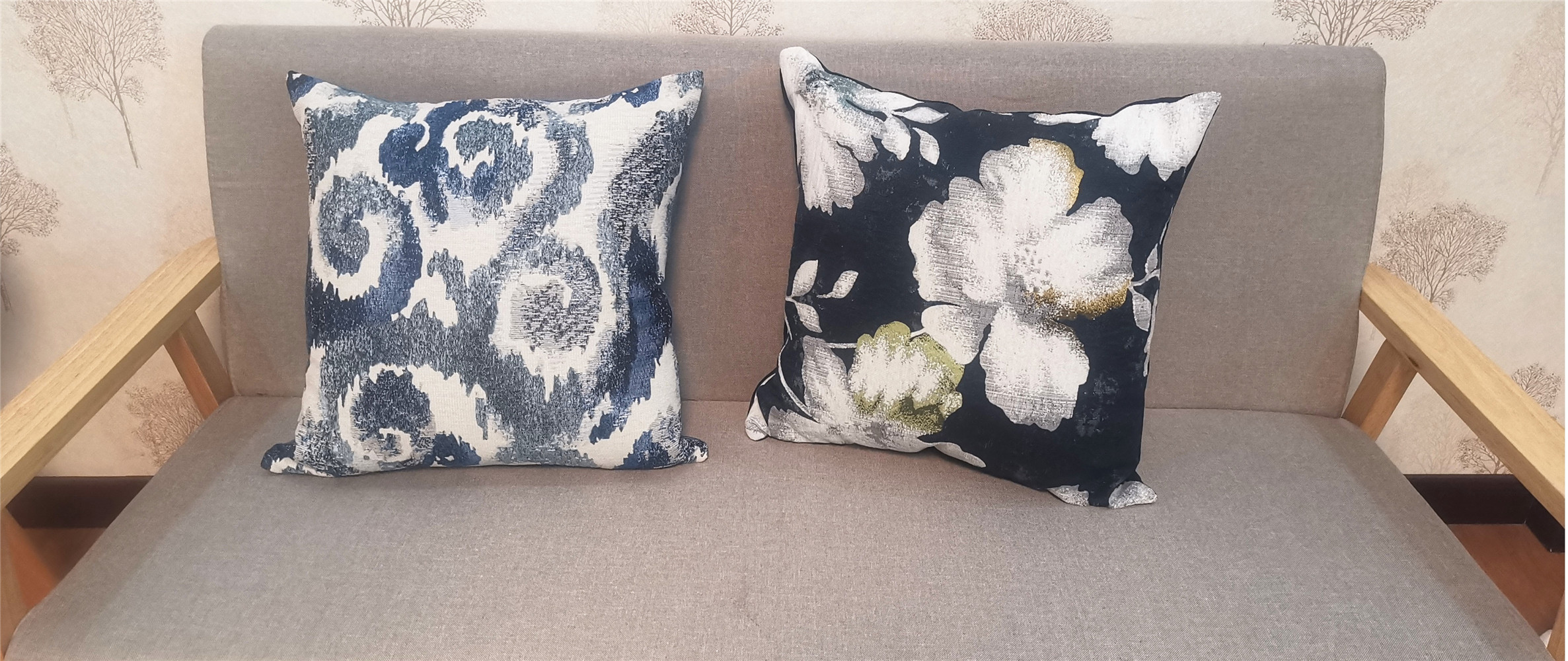 Chenille Jaquard Flower Cushion/Cushion Cover/Pillow/Pillow Cover