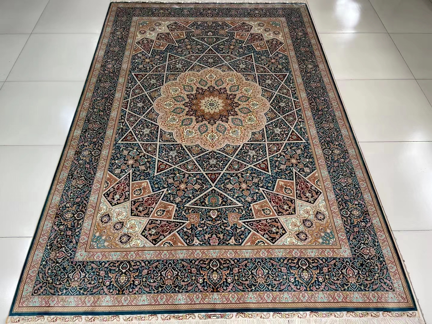 Persian splendor 6x9ft new design handmade silk classic persian carpet for home office hotel