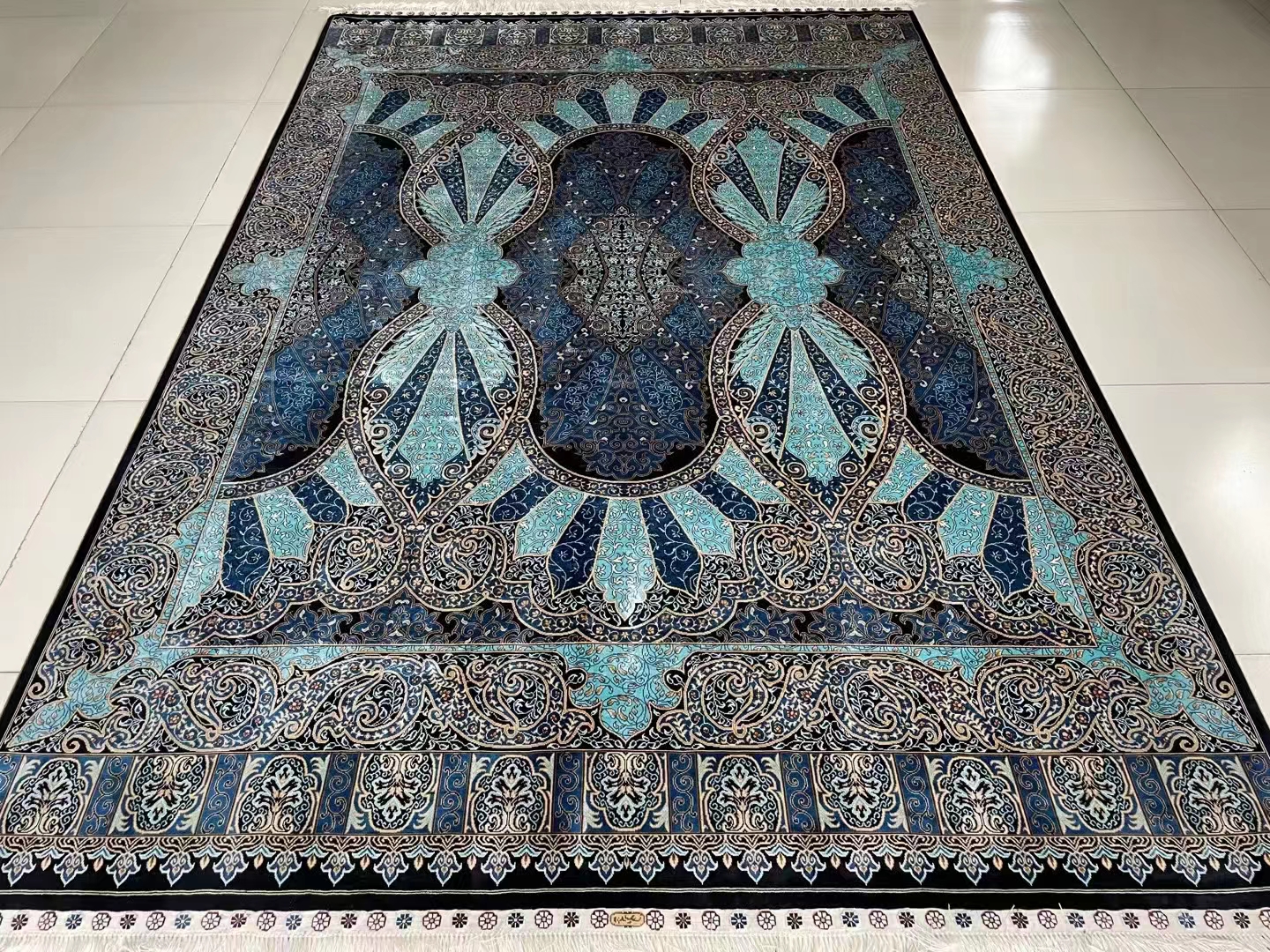 Persian splendor 6x9ft new design handmade silk classic persian carpet for home office hotel