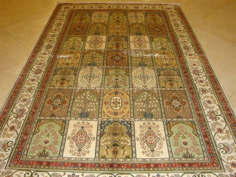 Persian splendor 6x9ft new design handmade silk classic persian carpet for home office hotel