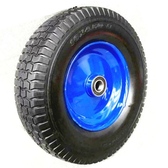 Pneumatic wheel wheelbarrow air wheel,flat free solid not flat tubeless tire